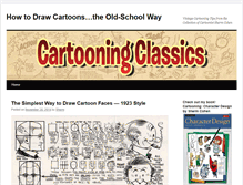 Tablet Screenshot of cartooningclassics.com